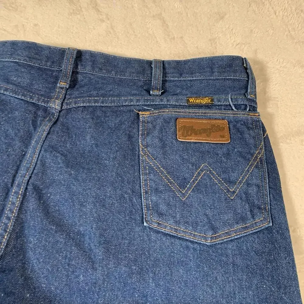 Wrangler Jeans Mens‎ Size 42x32 Blue Bootcut Cowboy Western Denim 945NAY Vintage